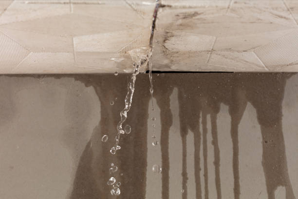 Professional Burst Pipe Cleanup technician working in Northwood, NH